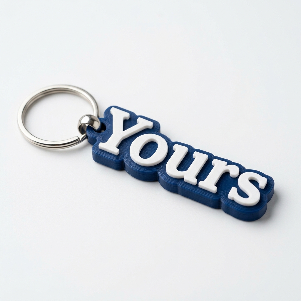 Bubble Badge Keychain