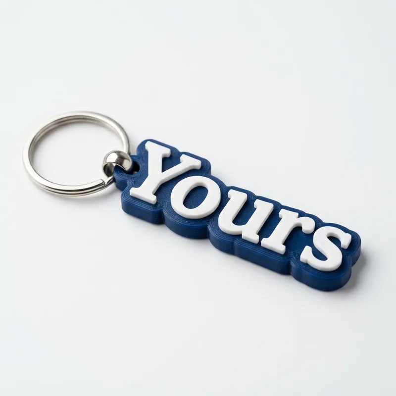 Bubble Name Keychain