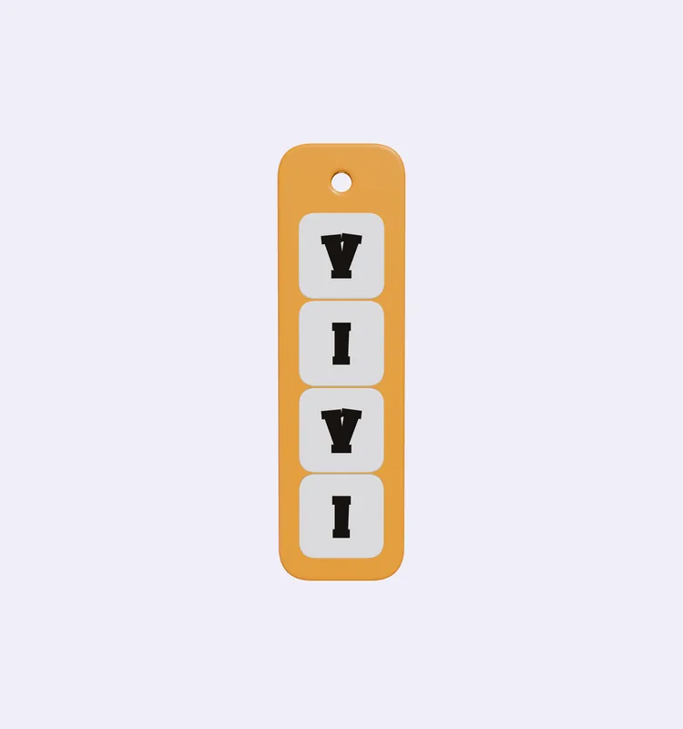 Wavy Name Keychain